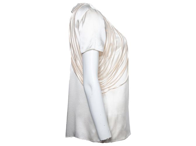 Chanel, Off-White-Laufstegbluse - Ansicht 3