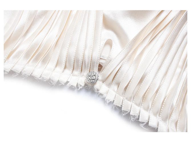Chanel, Off-White-Laufstegbluse - Ansicht 5