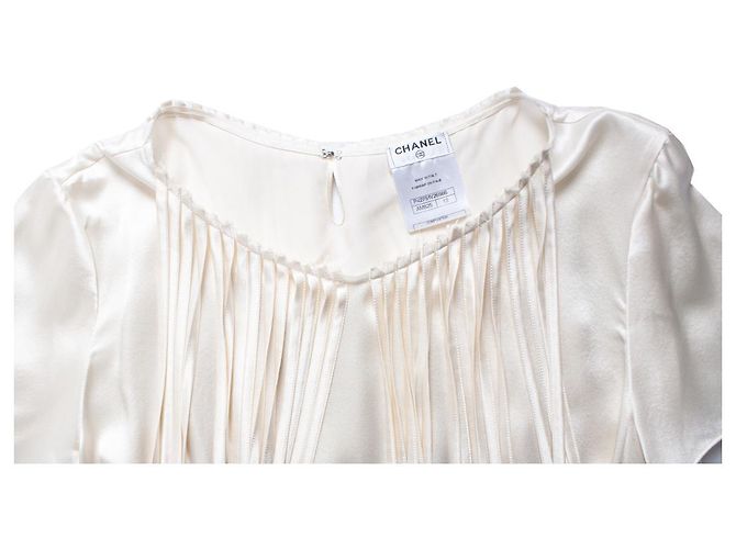 Chanel, Off-White-Laufstegbluse - Ansicht 6