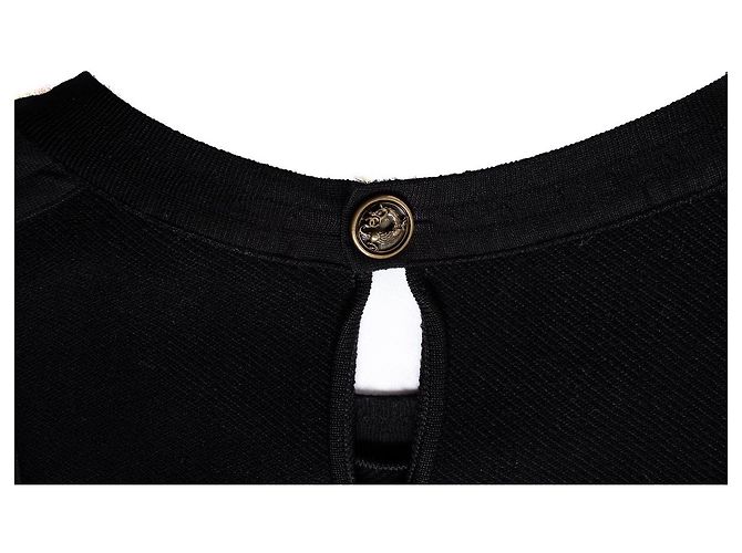 Chanel, top tejido negro con estampado estructurado - vista 5