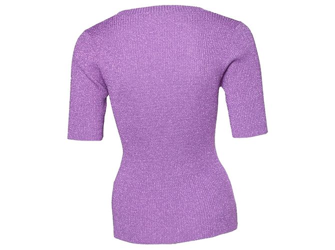 Autre Marque Baum und Pferdgarten, Candra-Pullover mit Lurex-Detail Lila - Ansicht 2