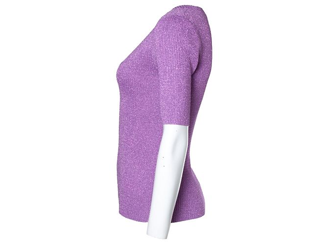 Autre Marque Baum und Pferdgarten, Candra-Pullover mit Lurex-Detail Lila - Ansicht 4