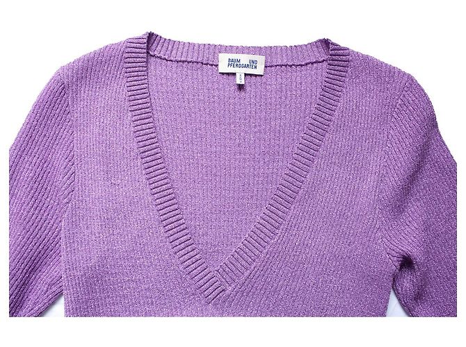 Autre Marque Baum und Pferdgarten, Candra-Pullover mit Lurex-Detail Lila - Ansicht 6