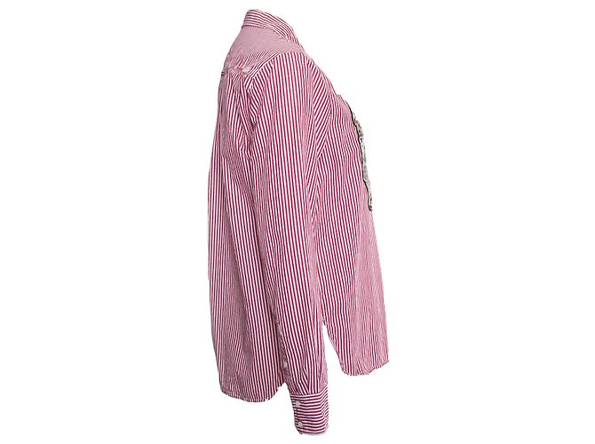 ZOE KARSSEN, camisa a rayas con panteras Roja - vista 4