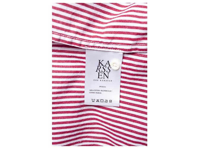 ZOE KARSSEN, camisa a rayas con panteras Roja - vista 6