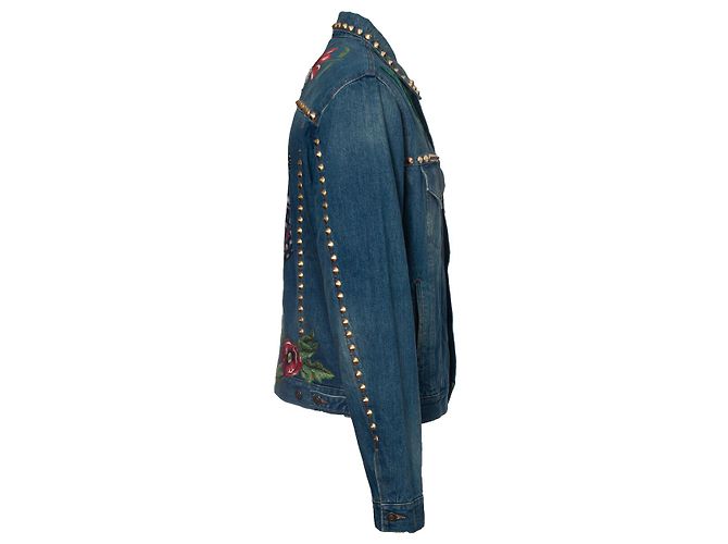 Gucci, Mare Gothicum Jeansjacke Blau - Ansicht 3
