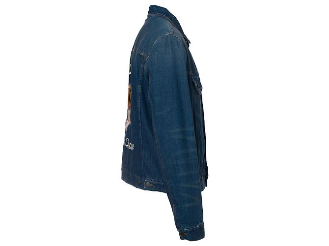 Gucci, L’aveugle par amour obere Jeansjacke Blau - Ansicht 3