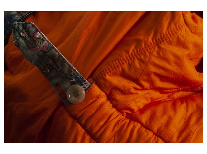 Gucci, Parka acolchada con estampado de serpiente Flora Verde - vista 6