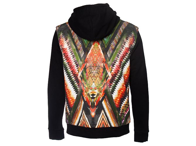 balmain, Giacca con zip e cappuccio con stampa grafica Multicolore - vista 2
