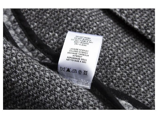 IRO, Gestrickte Woll-Bikerjacke in Grau - Ansicht 7