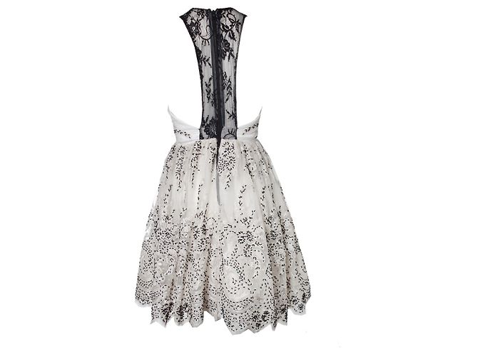 Alice + Olivia, weißes Tüllkleid - Ansicht 2