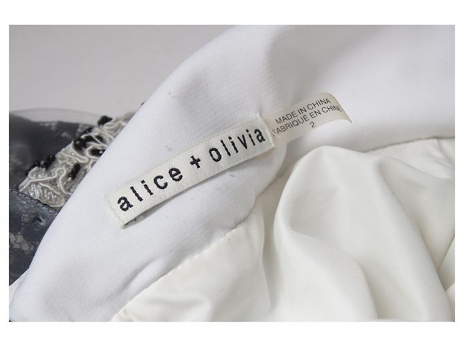Alice + Olivia, weißes Tüllkleid - Ansicht 8