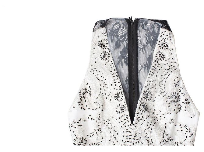 Alice + Olivia, weißes Tüllkleid - Ansicht 9