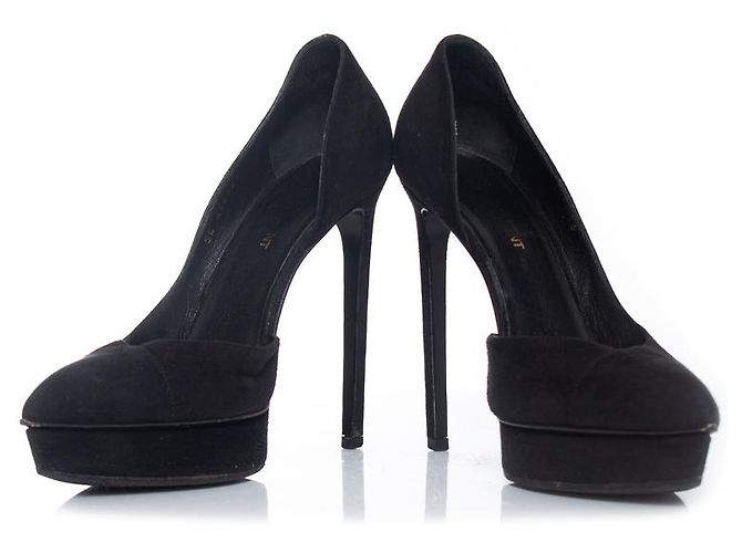 SAINT LAURENT, Janice 105 Décolleté D'Orsay Nero - vista 5