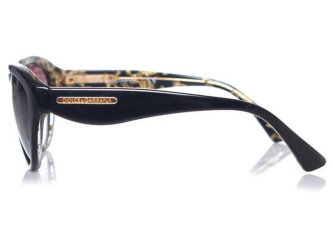DOLCE & GABBANA, Occhiali da sole cat-eye neri Nero - vista 6