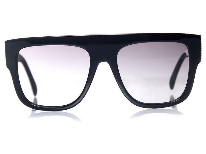 Alaïa Azzedine Alaia, Black rectangular gradient sunglasses - view 2
