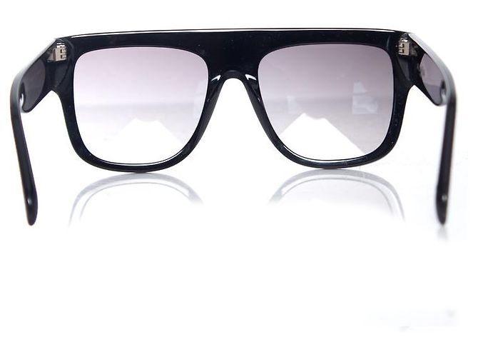 Alaïa Azzedine Alaia, Black rectangular gradient sunglasses - view 4