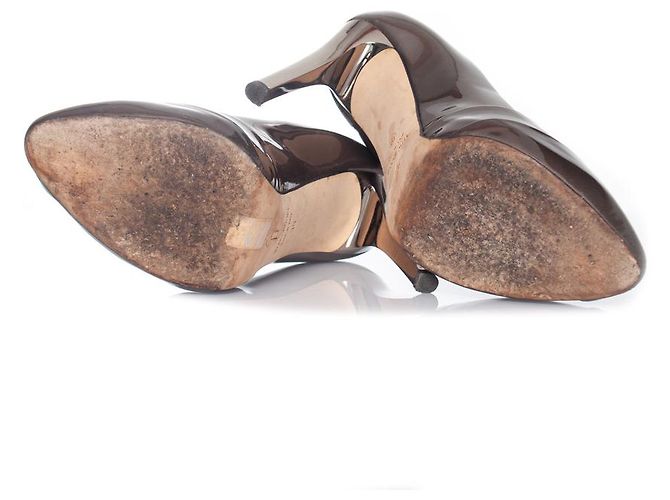 Giuseppe Zanotti, Olivgrüne Lacklederpumps - Ansicht 7