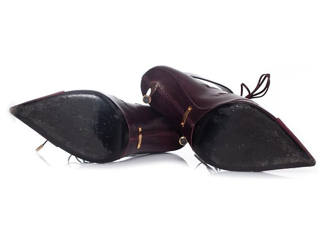 Tom Ford, Ausgeschnittene Schnürstiefeletten Rot - Ansicht 7