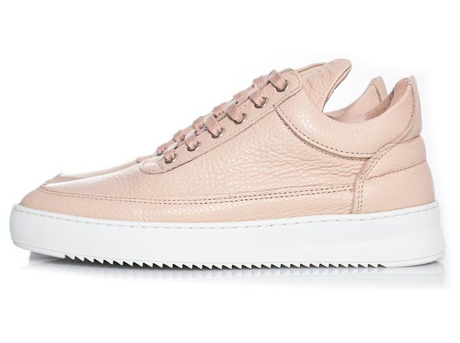 Autre Marque Pezzi di riempimento, sneakers alte in pelle rosa - vista 2