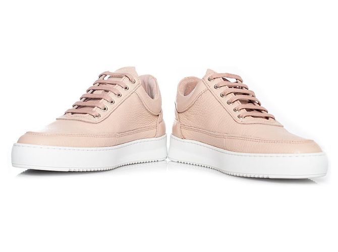 Autre Marque Pezzi di riempimento, sneakers alte in pelle rosa - vista 4