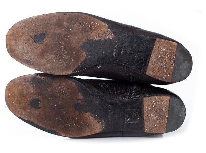 BURBERRY, Botas de montar a caballo de piel marrón. Castaño - vista 7