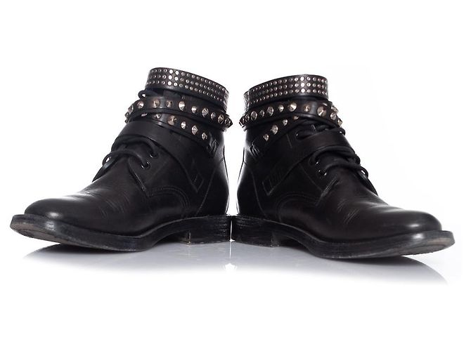 SAINT LAURENT, Stivaletti militari Nero - vista 6