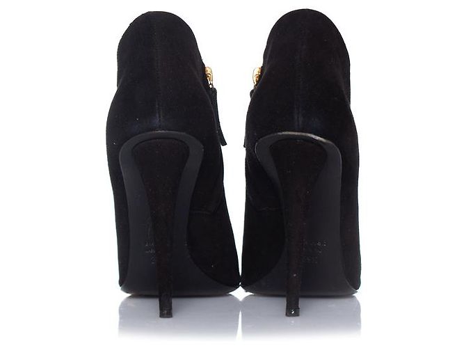 Giuseppe Zanotti, Stivaletti in camoscio nero - vista 3