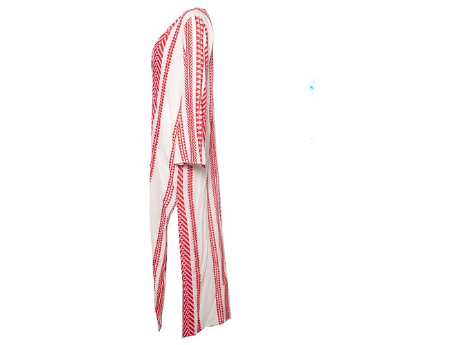 Autre Marque devoción, Caftán con estampado étnico Roja - vista 4