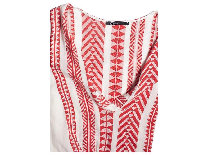 Autre Marque devoción, Caftán con estampado étnico Roja - vista 6
