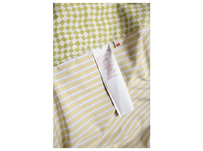 Marni, camisa con estampado gráfico en verde - vista 7