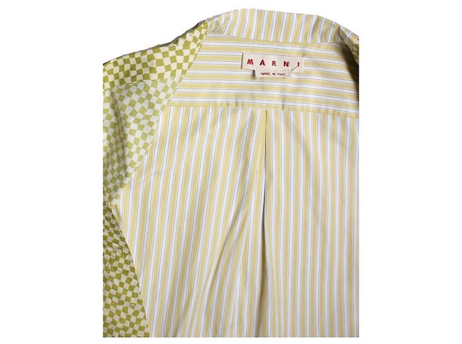 Marni, camisa con estampado gráfico en verde - vista 9