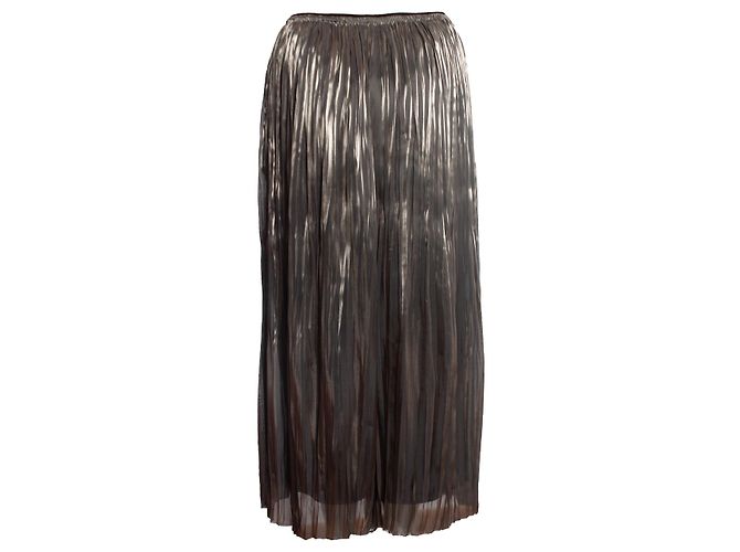 Vince, pantalone metallico con tratti - vista 2