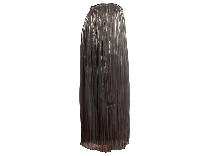 Vince, pantalone metallico con tratti - vista 3