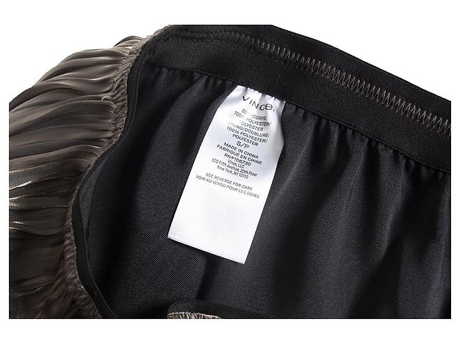 Vince, pantalone metallico con tratti - vista 6