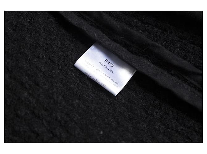 IRO, Offen gewebte Natascha-Bikerjacke Schwarz - Ansicht 6
