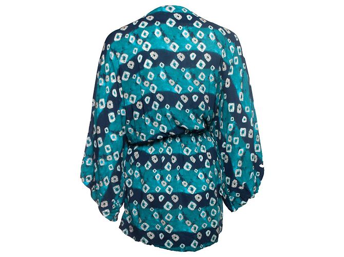Autre Marque VIX Paula Hermanny, Kimono im blauen Multiprint - Ansicht 2