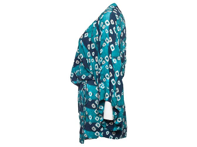 Autre Marque VIX Paula Hermanny, Kimono im blauen Multiprint - Ansicht 4
