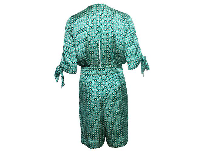 Autre Marque Annarita N, Playsuit mit grünem Multiprint - Ansicht 2