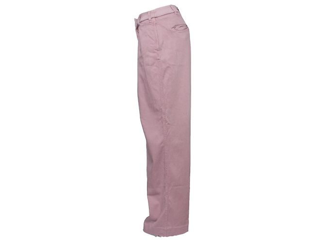 Autre Marque Ba&Sh Pantalones rosas de algodón - vista 3