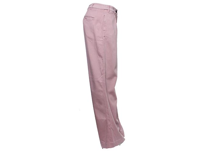 Autre Marque Ba&Sh Pantalones rosas de algodón - vista 4