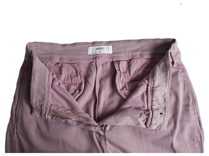 Autre Marque Ba&Sh Pantalones rosas de algodón - vista 6
