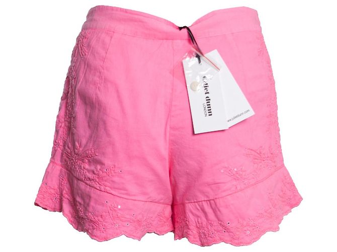 Autre Marque Juliette Dunn, Shorts rosa con ricami. - vista 2