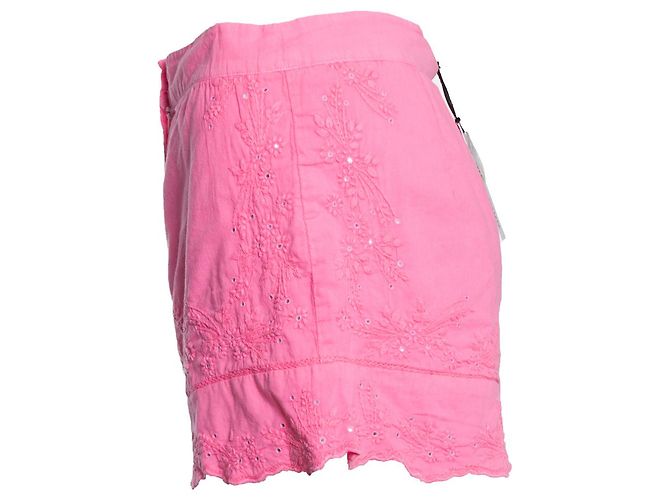 Autre Marque Juliette Dunn, Shorts rosa con ricami. - vista 3