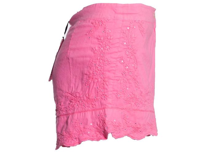 Autre Marque Juliette Dunn, Shorts rosa con ricami. - vista 4