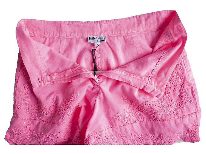Autre Marque Juliette Dunn, Shorts rosa con ricami. - vista 6