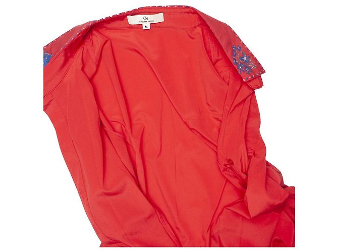 Autre Marque Charlotte Sparre, rote Bluse mit Obermaterial - Ansicht 6