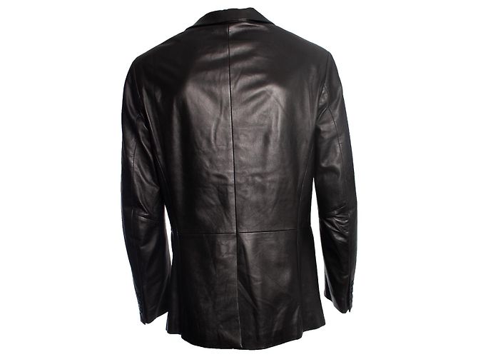 EMPORIO ARMANI, Lederblazer Schwarz - Ansicht 2