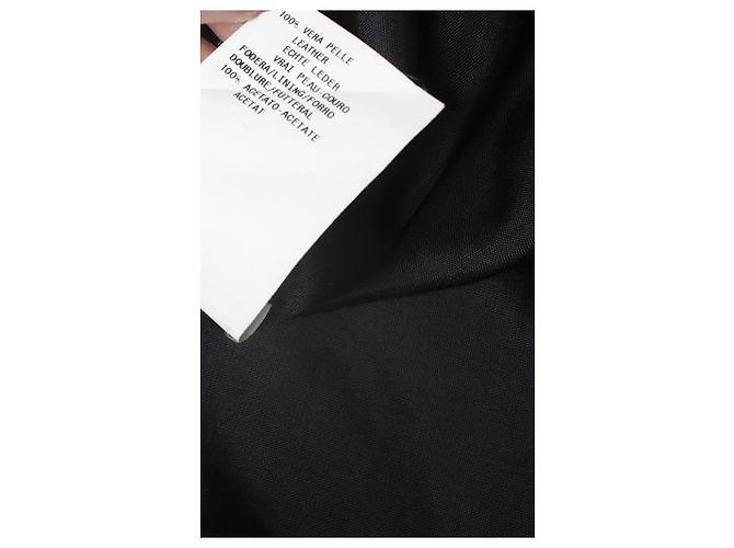 EMPORIO ARMANI, Lederblazer Schwarz - Ansicht 6