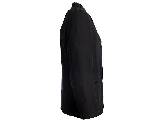 EMPORIO ARMANI, Leinenblazer in Schwarz - Ansicht 3
